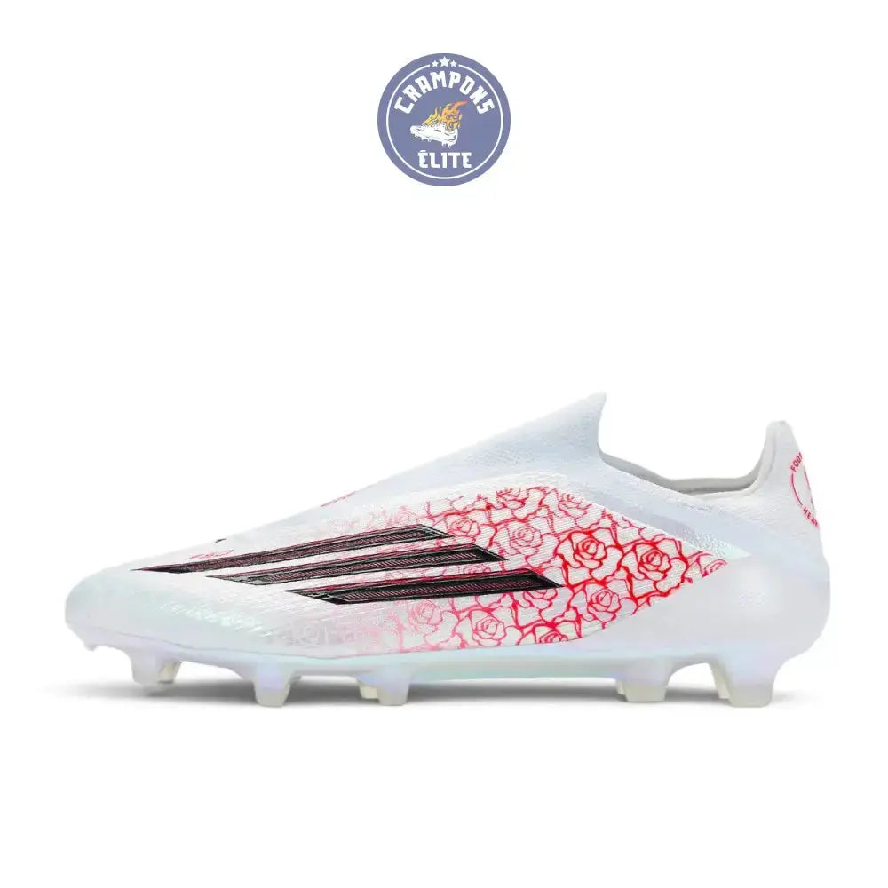 Adidas F50 Laceless Elite FG Lamine Yamal Heartbreaker - Blanc/Rose