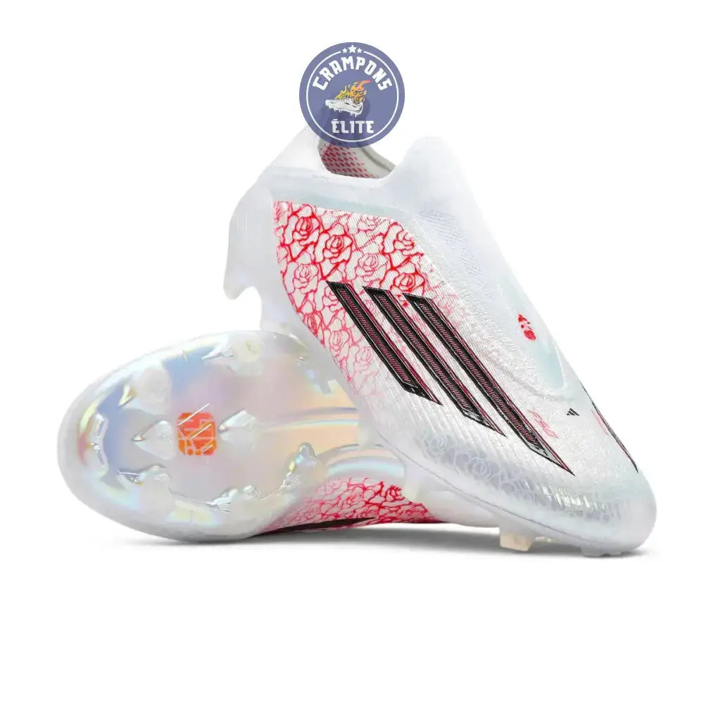 Adidas F50 Laceless Elite FG Lamine Yamal Heartbreaker - Blanc/Rose