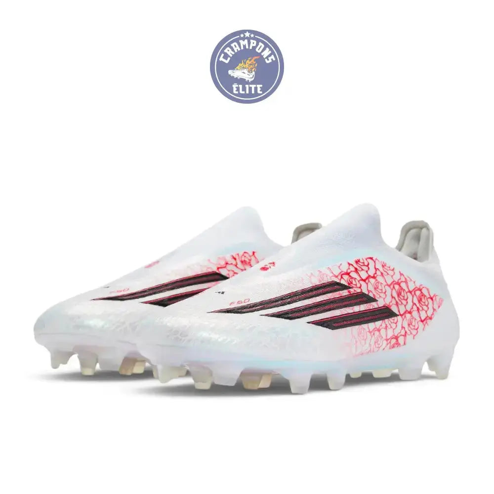 Adidas F50 Laceless Elite FG Lamine Yamal Heartbreaker - Blanc/Rose
