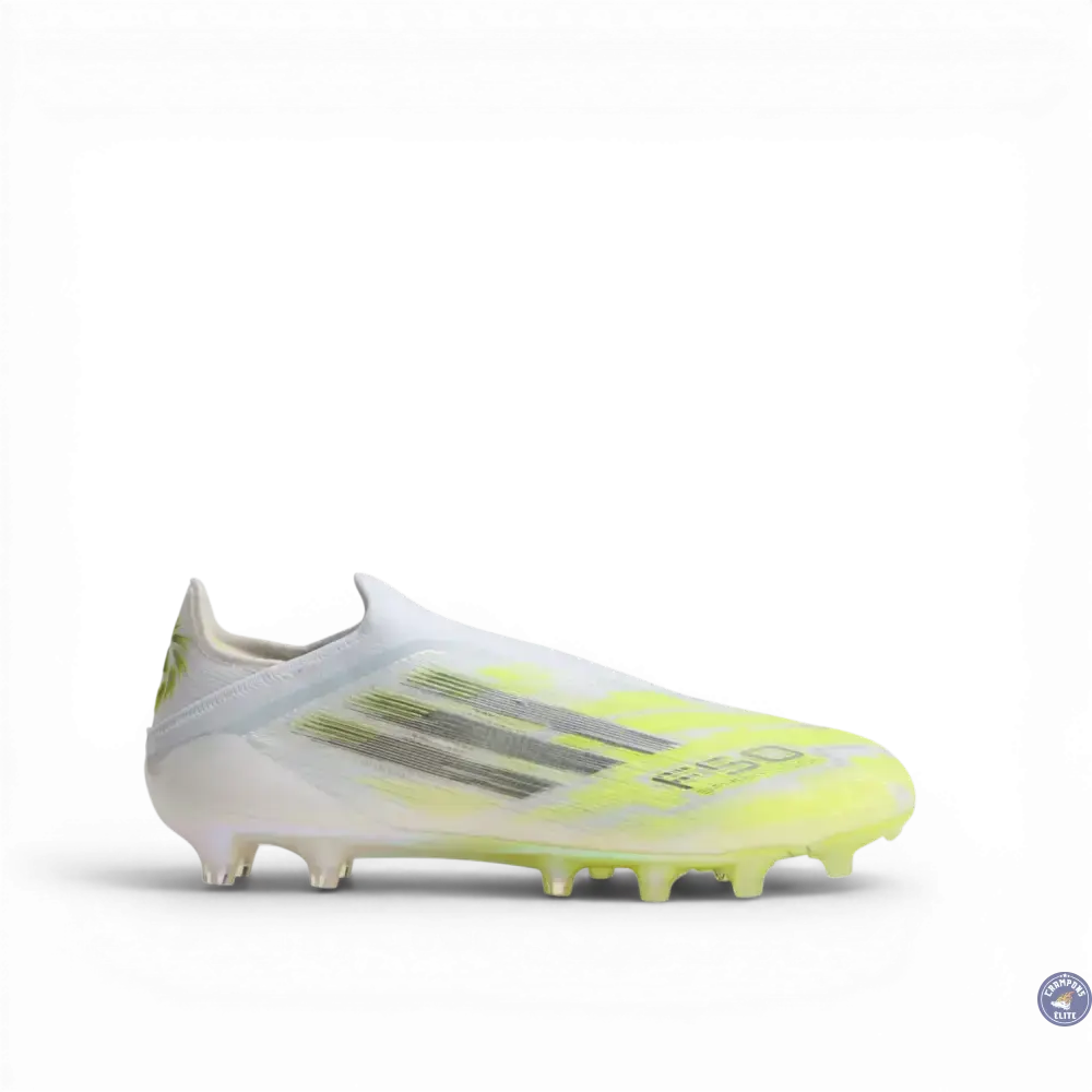 Adidas F50 Sparkfusion Low Cut Laceless FG - Blanc/Jaune Fluo