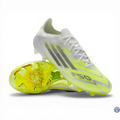 Adidas F50 Sparkfusion Low Cut Lacets FG - Blanc/Jaune Fluo