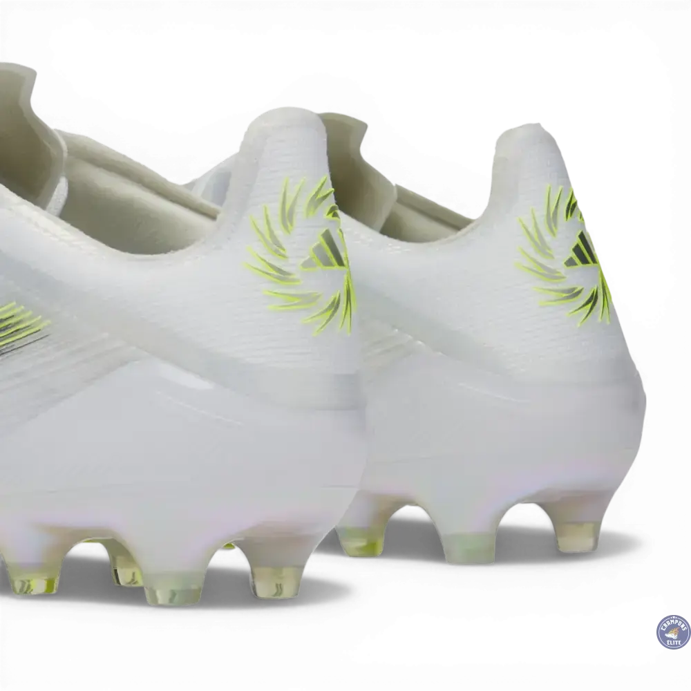 Adidas F50 Sparkfusion Low Cut Lacets FG - Blanc/Jaune Fluo