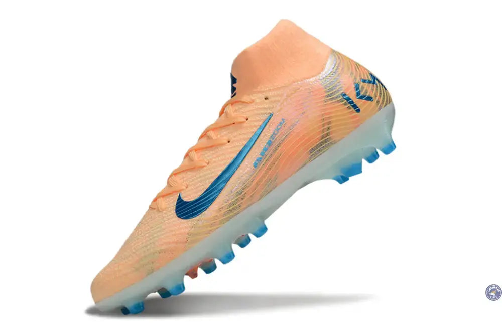 Air Zoom Mercurial Superfly 10 AG Kylian Mbappe - Orange/Bleu turquoise