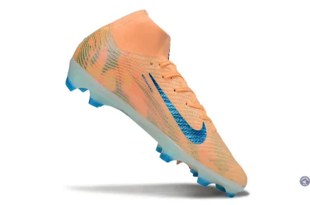 Air Zoom Mercurial Superfly 10 FG Kylian Mbappe - Orange/Bleu turquoise