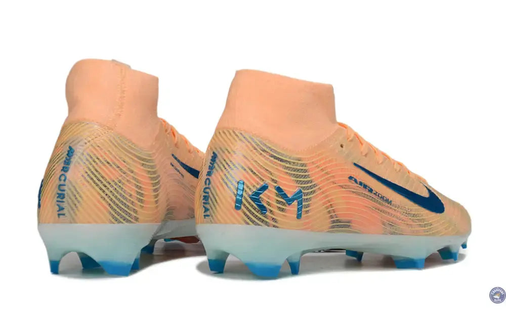 Air Zoom Mercurial Superfly 10 FG Kylian Mbappe - Orange/Bleu turquoise