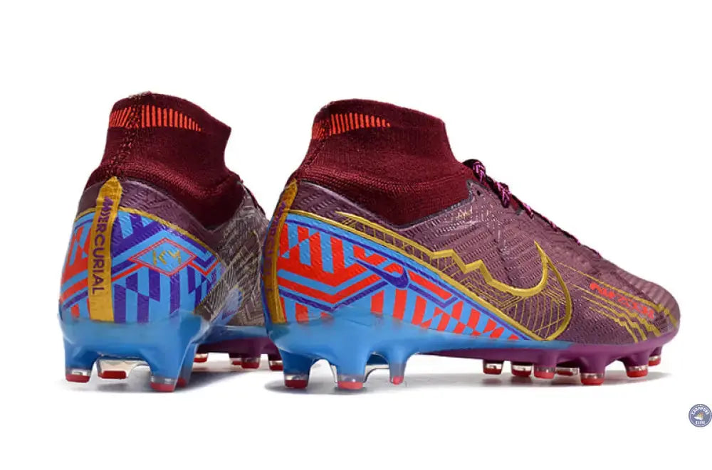 Air Zoom Mercurial Superfly 9 Academy AG Mbappé Personal Edition - Bordeaux/Doré