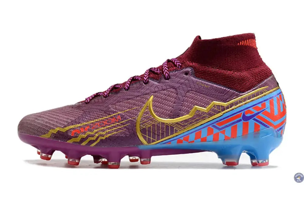 Air Zoom Mercurial Superfly 9 Academy AG Mbappé Personal Edition - Bordeaux/Doré