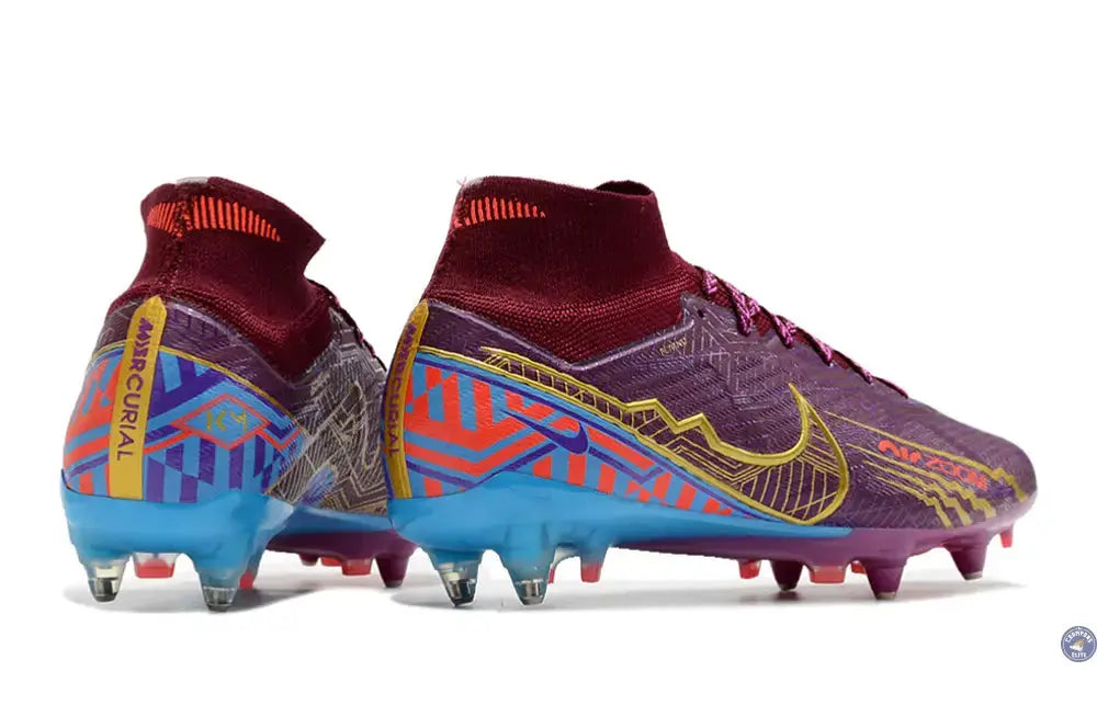 Air Zoom Mercurial Superfly 9 Academy Anticlog SG Mbappé Personal Edition - Bordeaux/Doré