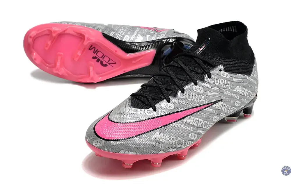 Air Zoom Mercurial Superfly 9 AG 25 - Argenté/Rose/Noir