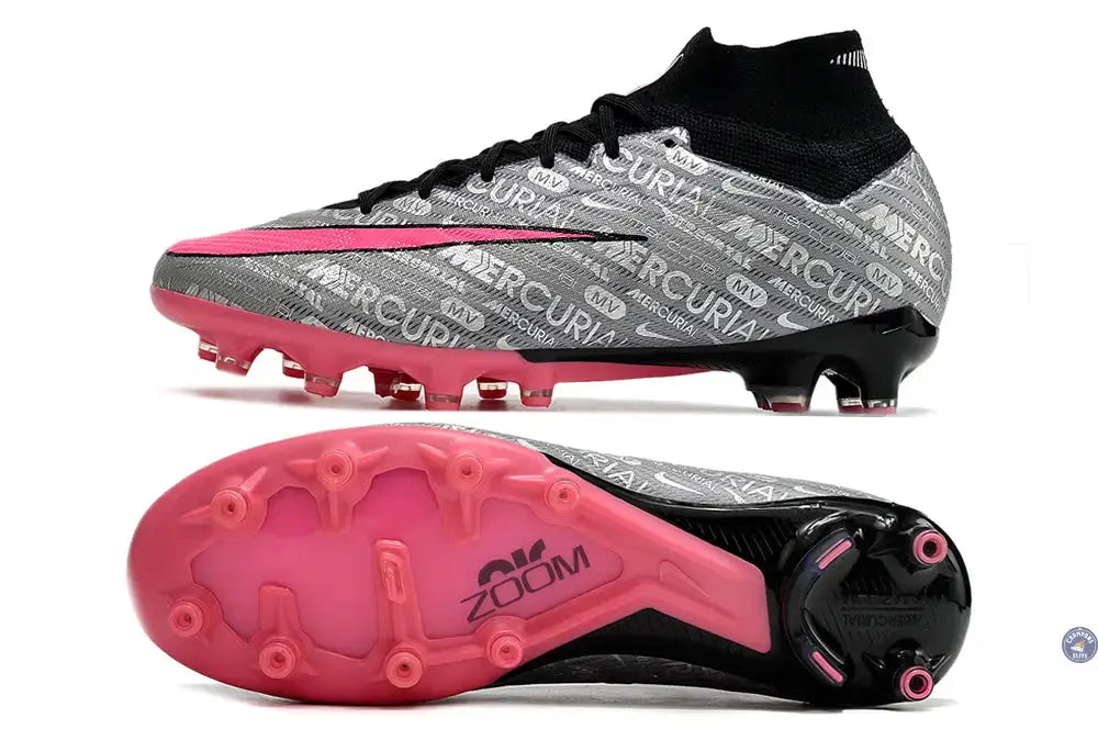 Air Zoom Mercurial Superfly 9 AG 25 - Argenté/Rose/Noir