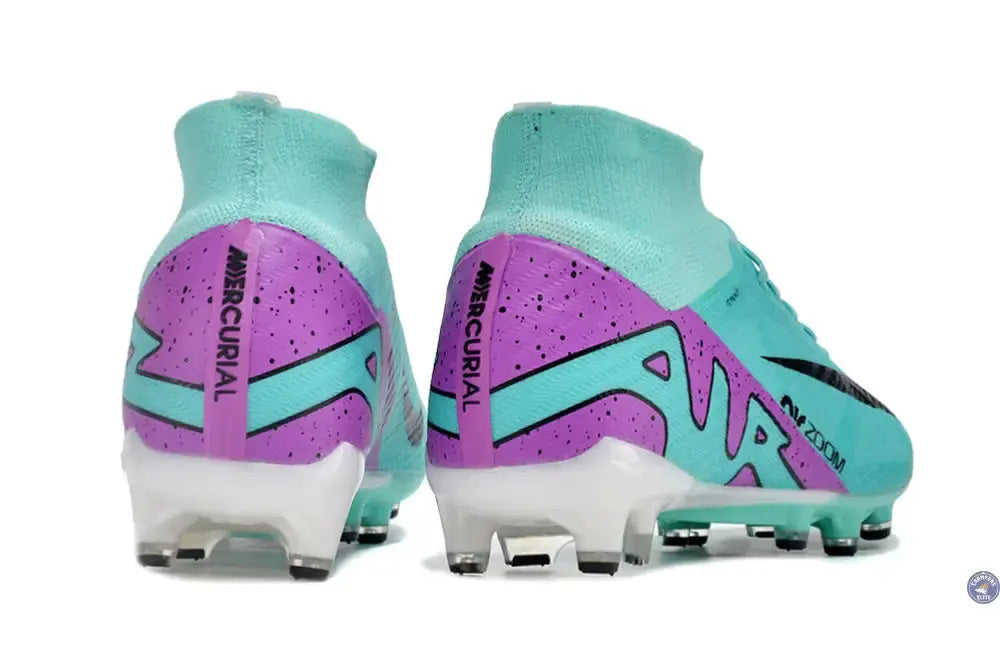 Air Zoom Mercurial Superfly 9 AG Peak Ready - Turquoise/Rose/Noir/Blanc