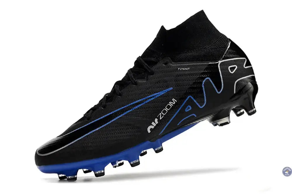 Air Zoom Mercurial Superfly 9 AG Shadow - Noir/Chrome/Bleu