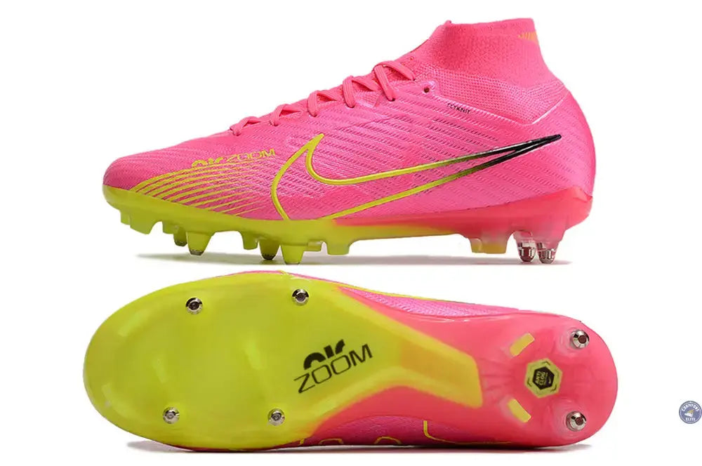 Air Zoom Mercurial Superfly 9 Anticlog SG Luminous - Rose/Jaune Fluo/Gris
