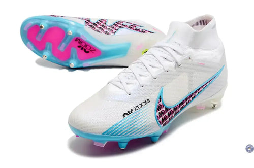 Air Zoom Mercurial Superfly 9 Anticlog SG-PRO Blast - Blanc/Bleu/Rose/Violet