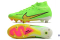 Air Zoom Mercurial Superfly 9 Anticlog SG - Vert/Jaune/Noir/Rose