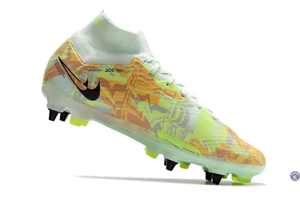 Air Zoom Mercurial Superfly 9 SG Bonded - Vert/Bleu/Orange