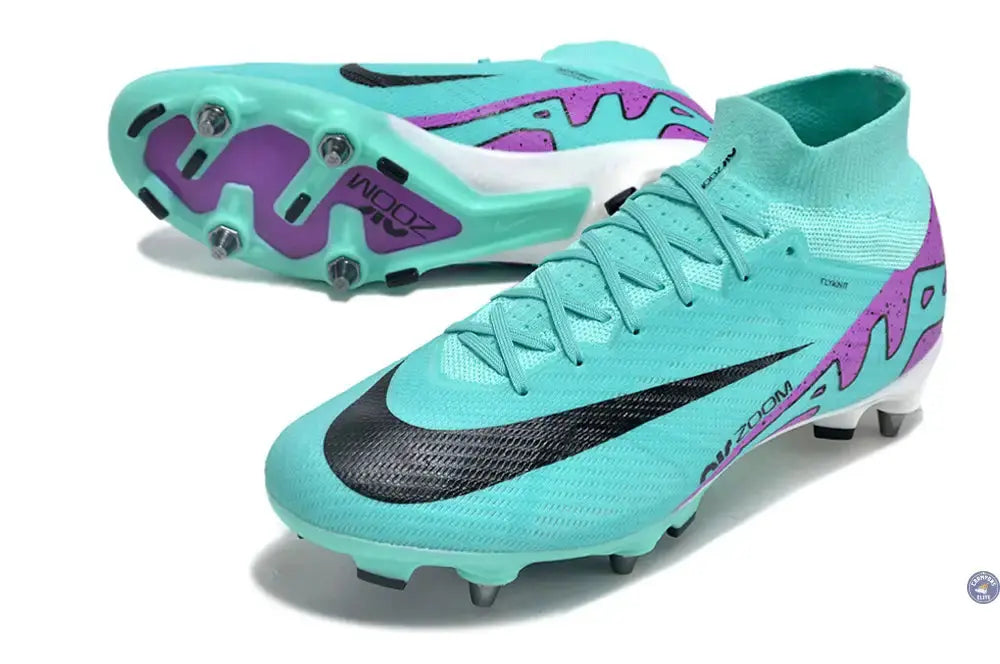 Air Zoom Mercurial Superfly 9 SG-PRO Peak Ready - Turquoise/Rose/Noir/Blanc