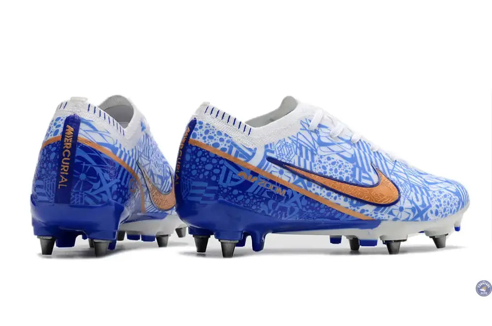 Air Zoom Mercurial Vapor 15 SG-PRO CR7 Personal Edition - Blanc/Cuivré/Bleu