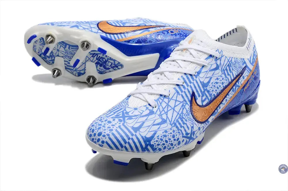 Air Zoom Mercurial Vapor 15 SG-PRO CR7 Personal Edition - Blanc/Cuivré/Bleu