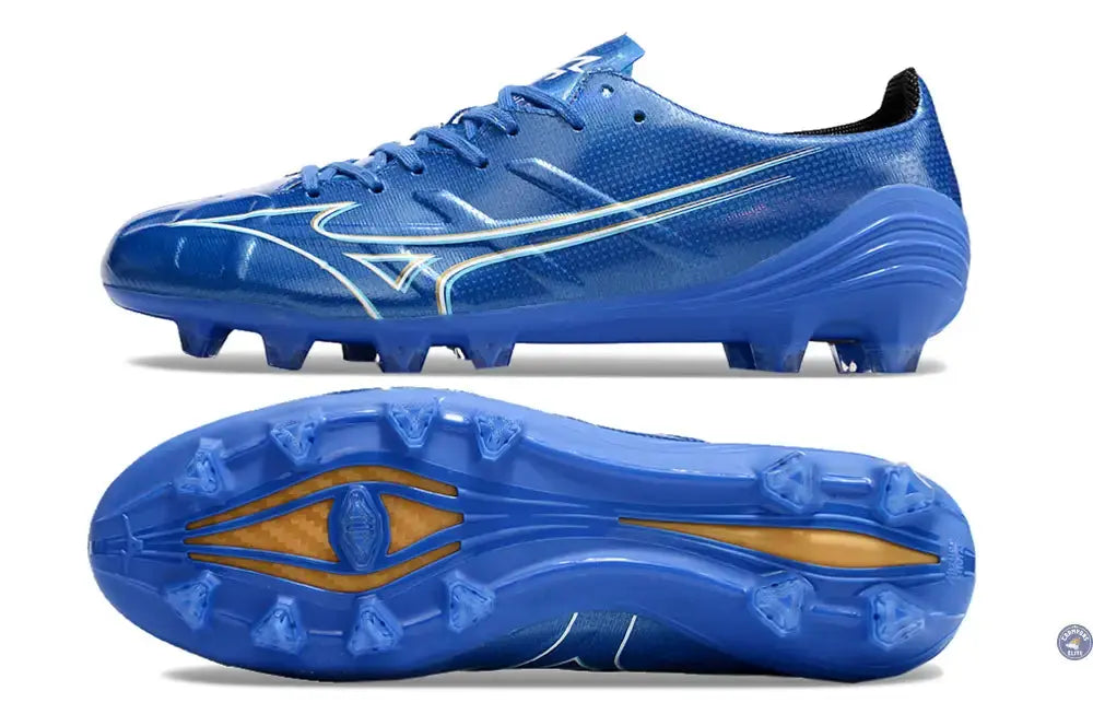 Alpha Elite FG/AG Mugen - Bleu/Blanc/Doré