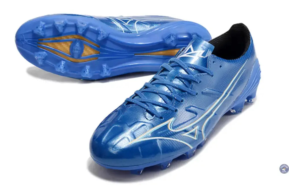Alpha Elite FG/AG Mugen - Bleu/Blanc/Doré