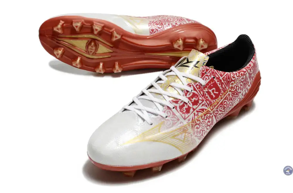 Alpha Made in Japan FG/AG Sergio Ramos 4 Vol. lll - Blanc/Doré/Rouge ÉDITION LIMITÉE