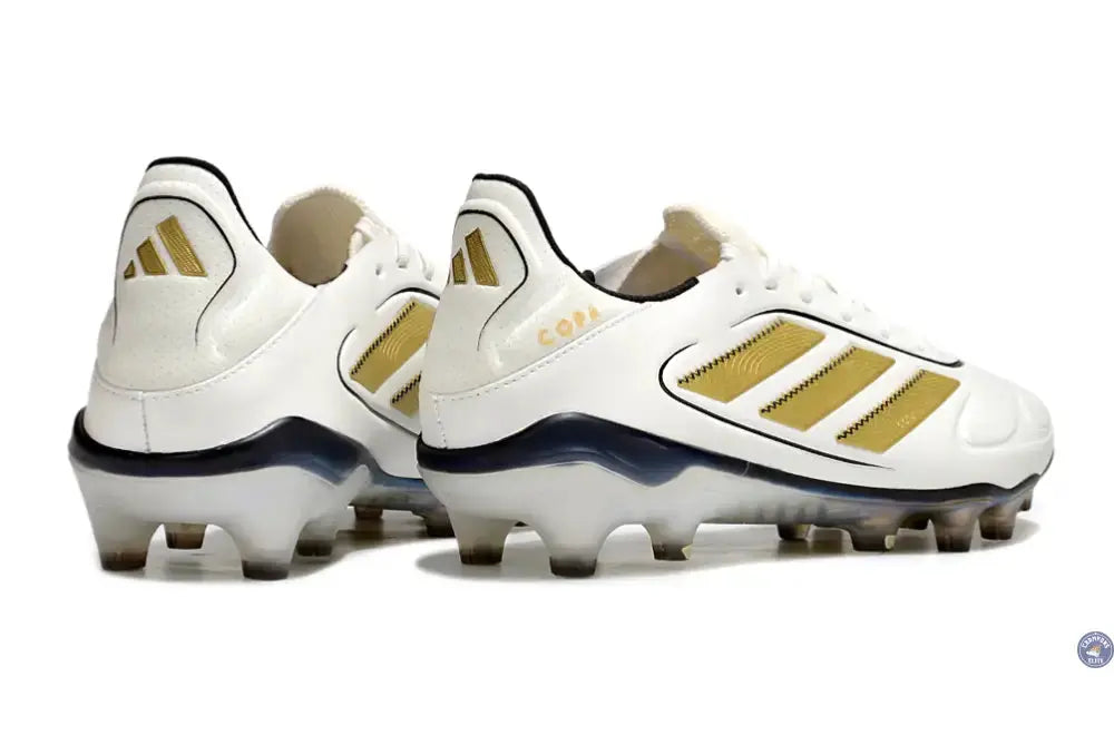 Copa Pure 3 Elite FG Luxe Control Teaser - Blanc/Matte Gold/Noir ÉDITION LIMITÉE