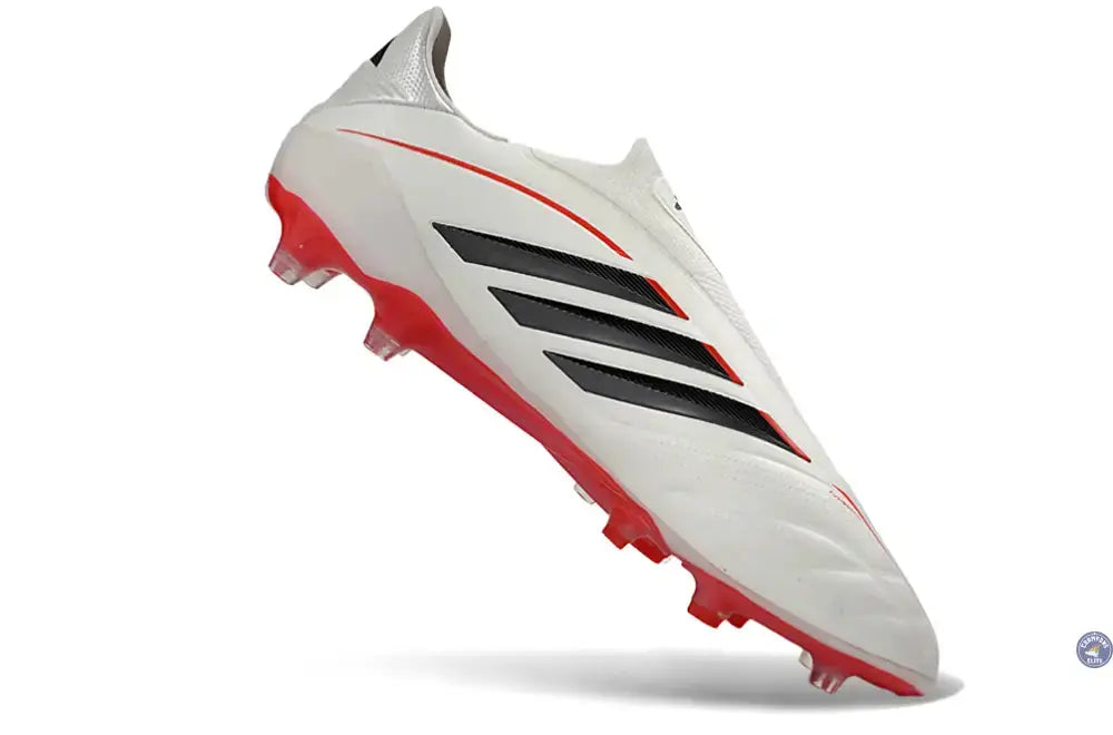 COPA PURE 4 LACELESS ELITE FG BORN FOR GOALS - BLANC/ARGENTÉ/NOIR/LUCID RED