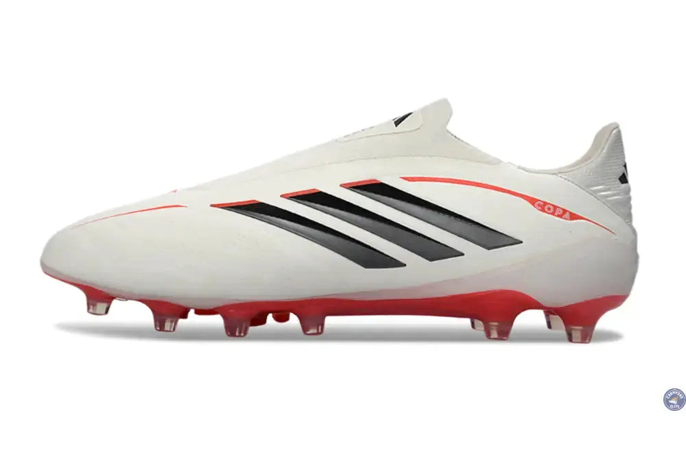 COPA PURE 4 LACELESS ELITE FG BORN FOR GOALS - BLANC/ARGENTÉ/NOIR/LUCID RED
