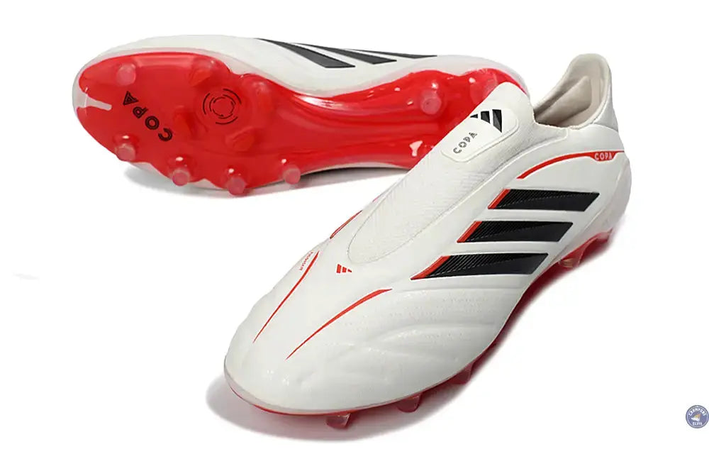 COPA PURE 4 LACELESS ELITE FG BORN FOR GOALS - BLANC/ARGENTÉ/NOIR/LUCID RED