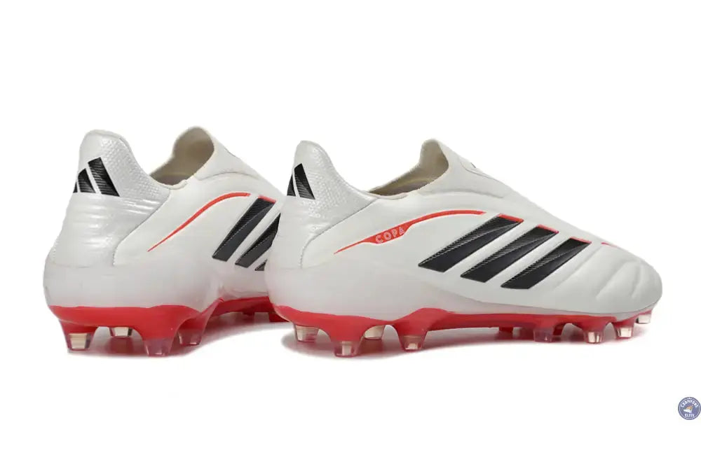 COPA PURE 4 LACELESS ELITE FG BORN FOR GOALS - BLANC/ARGENTÉ/NOIR/LUCID RED
