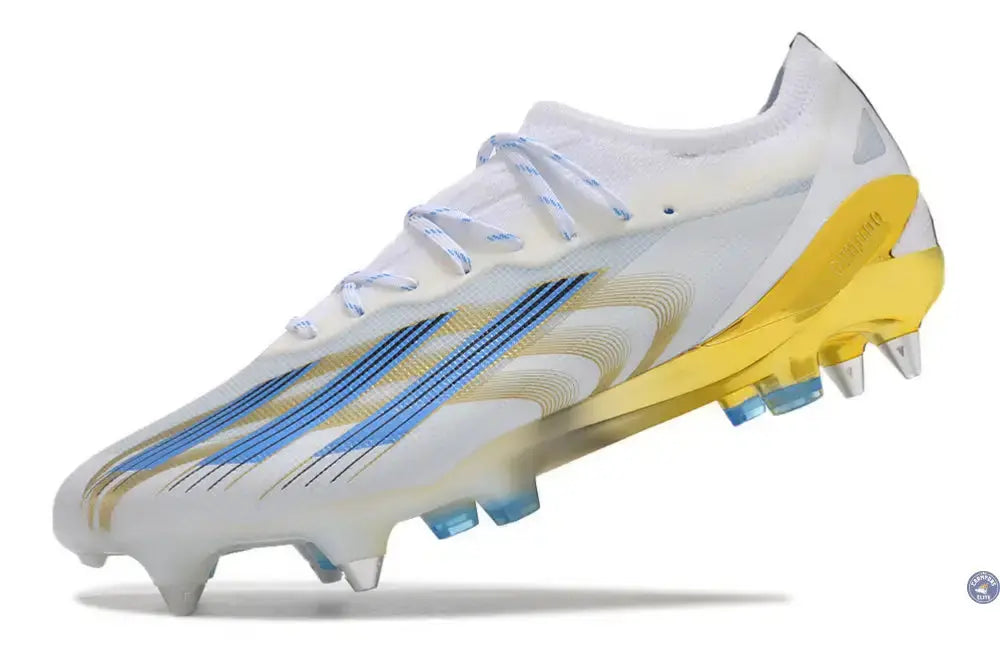 Crazyfast Messi .1 SG Las Estrellas - Blanc/Bleu/Doré ÉDITION LIMITÉE
