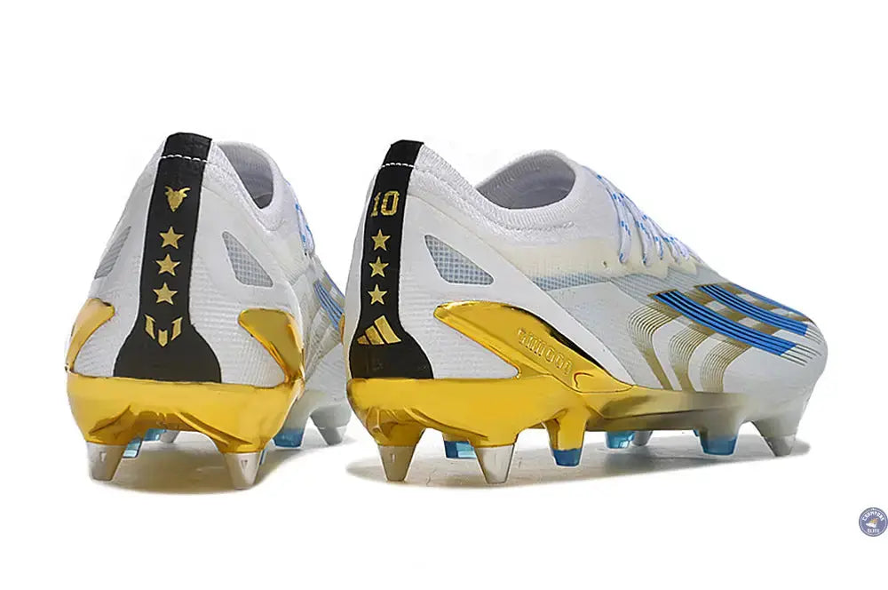 Crazyfast Messi .1 SG Las Estrellas - Blanc/Bleu/Doré ÉDITION LIMITÉE