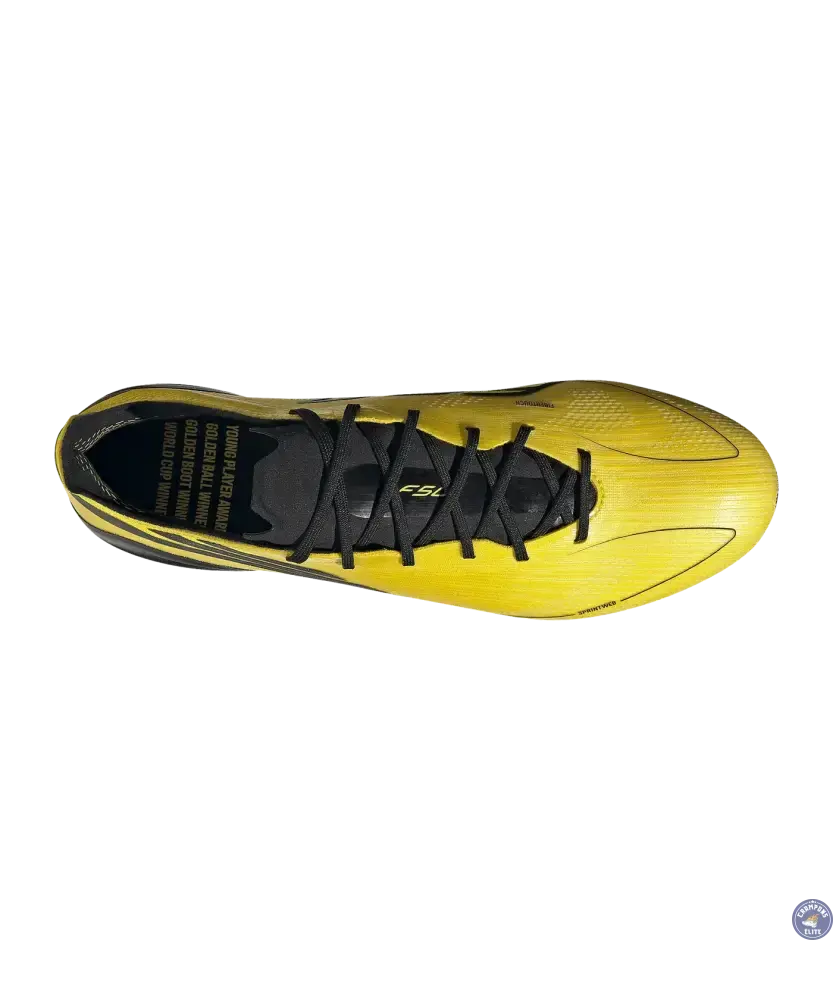F50 ELITE ADIZERO 2010 FG REMAKE - JAUNE/NOIR ÉDITION LIMITÉE