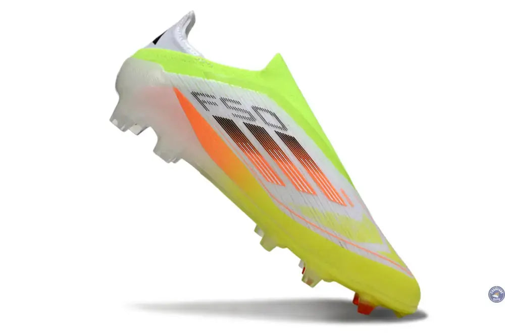 F50 Elite Laceless FG - Blanc/Orange/Vert/Jaune