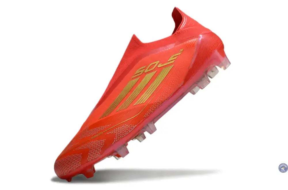 F50 Elite Laceless FG Mo Salah - Rouge/Or