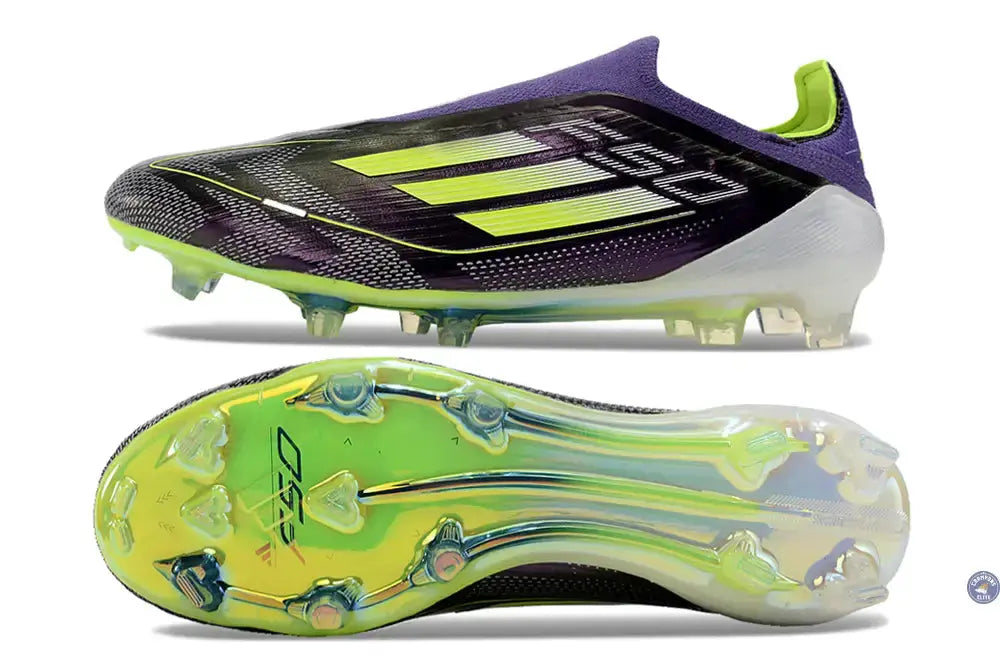 F50 Elite Laceless FG Reborn - Violet/Blanc/Lucid Lemon ÉDITION LIMITÉE