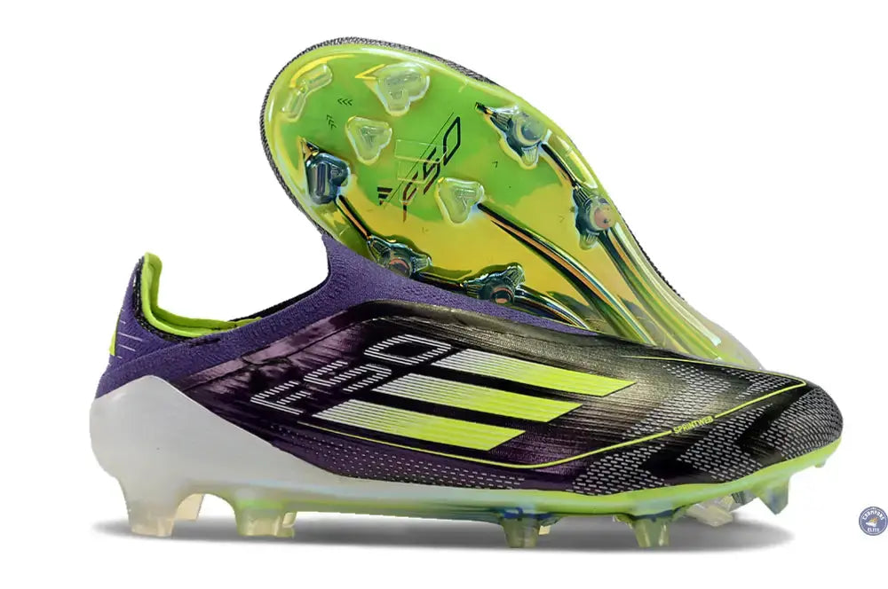 F50 Elite Laceless FG Reborn - Violet/Blanc/Lucid Lemon ÉDITION LIMITÉE