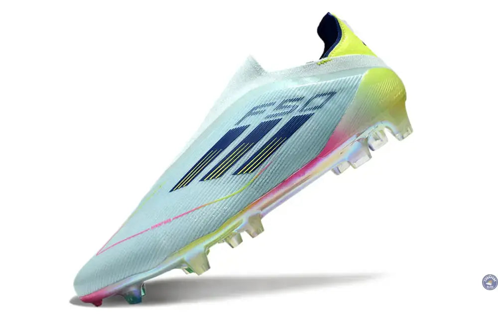F50 Elite Laceless FG Stellar Icon - Almost Blue/Bleu/Jaune