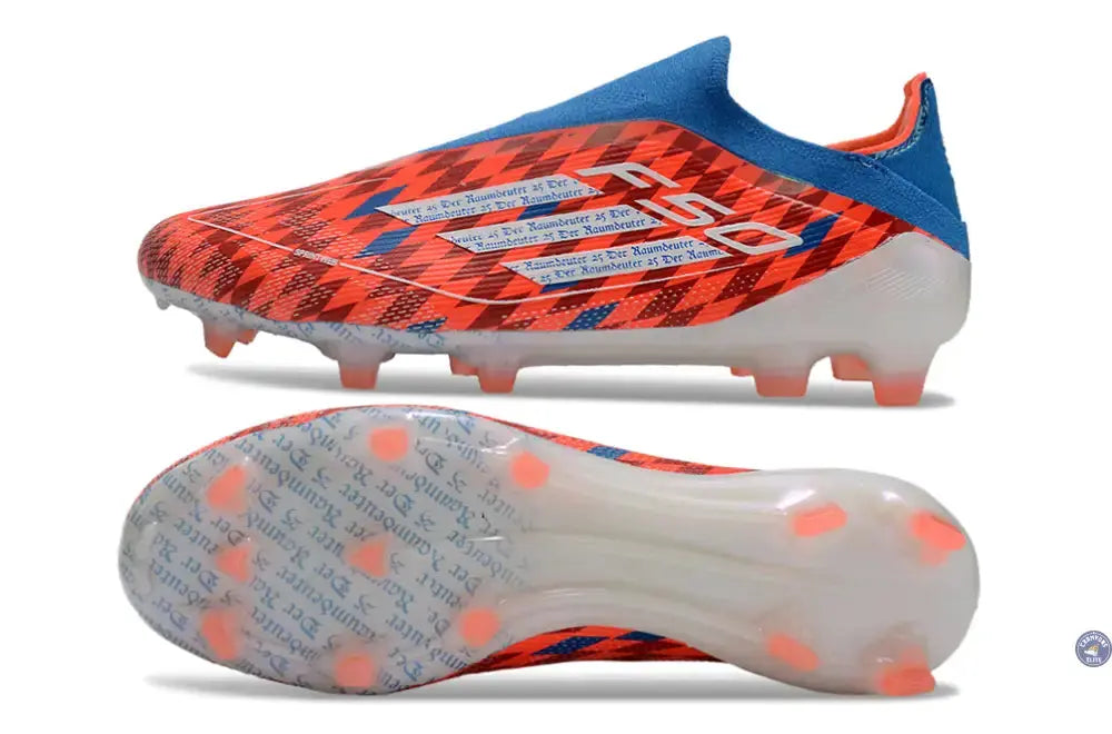 F50 Elite Laceless FG Thomas Müller Raumdeuter - Rouge/Blanc/Bleu ÉDITION LIMITÉE