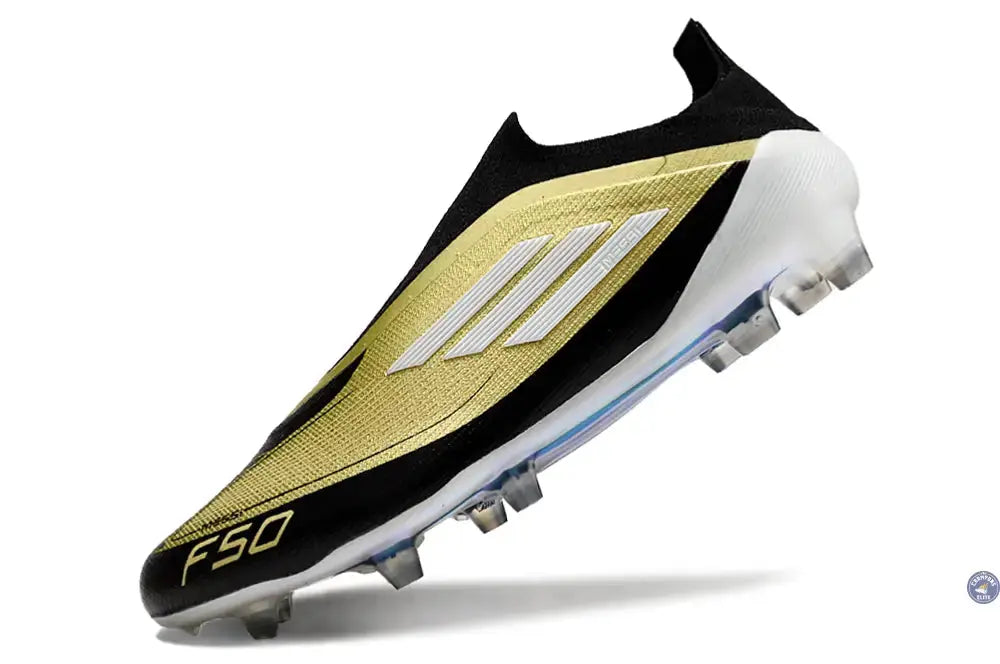 F50 Elite Laceless FG Triunfo Dorado - Doré/Blanc/Noir