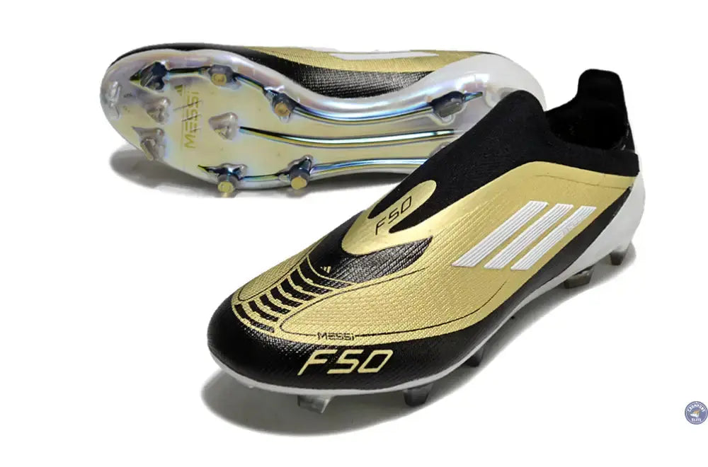 F50 Elite Laceless FG Triunfo Dorado - Doré/Blanc/Noir
