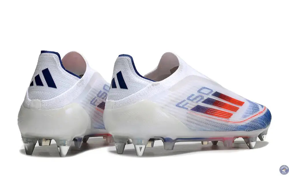 F50 Elite Laceless SG - Blanc/Rouge/Bleu