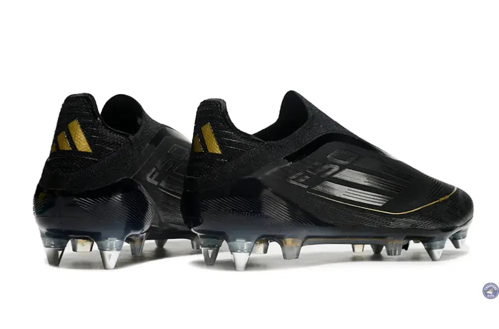F50 Elite Laceless SG Dark Spark - Noir/Argenté/Doré