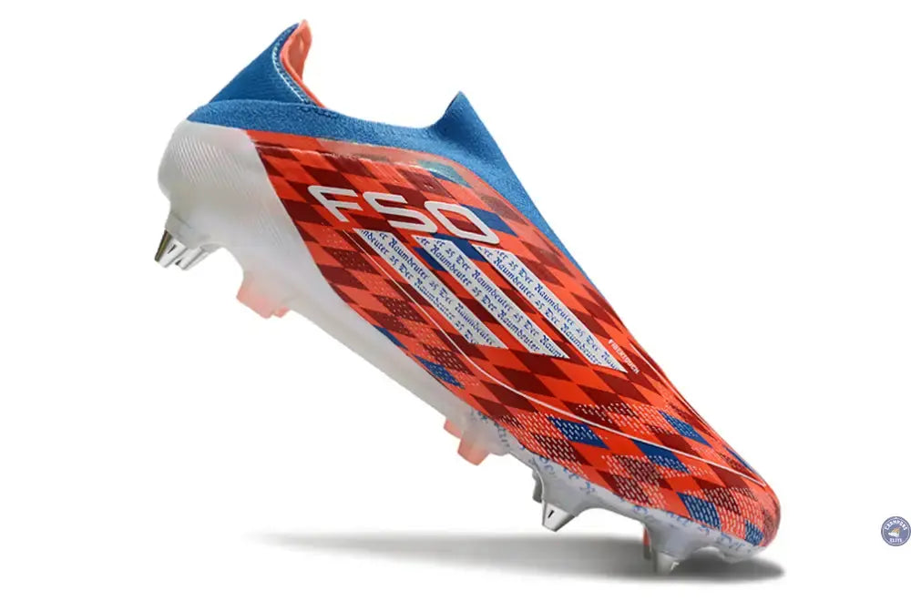 F50 Elite Laceless SG Thomas Müller Raumdeuter - Rouge/Blanc/Bleu ÉDITION LIMITÉE