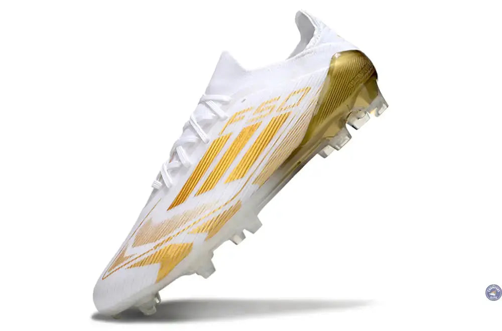 F50 Elite Lacets FG - Blanc/Doré