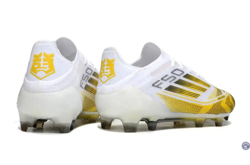 F50 Elite Lacets FG - Blanc/Jaune/Noir
