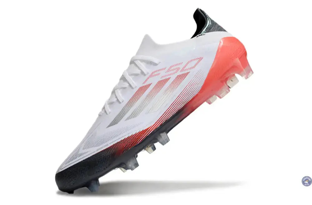 F50 Elite Lacets FG - Blanc/Rouge/Noir