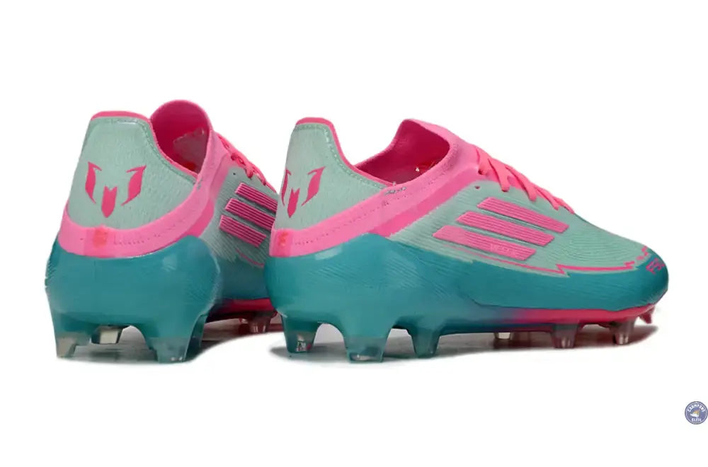 F50 Elite Lacets FG - Bleu Turquoise/Bleu/Rose