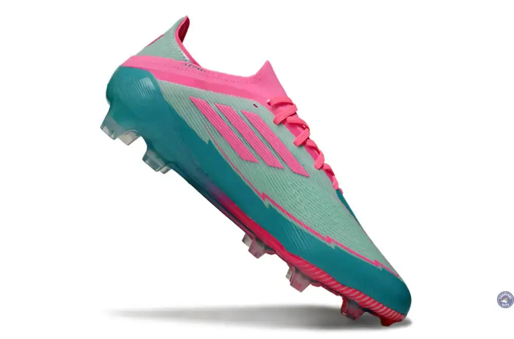 F50 Elite Lacets FG - Bleu Turquoise/Bleu/Rose